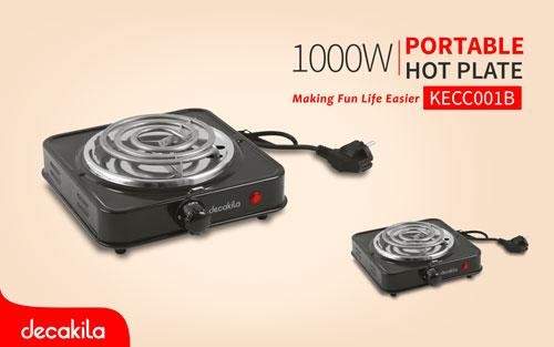Plat Chaud  1000W Decakila, Hot Plate, Réchaud Électrique Pour Charbon De Bois