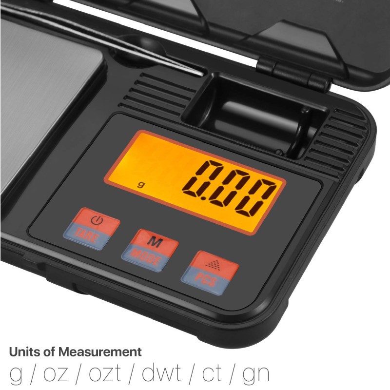 Mini Balance électronique de cuisine de Précision 200g / 0.01g - Balance de poche portable de voyage avec écran LCD