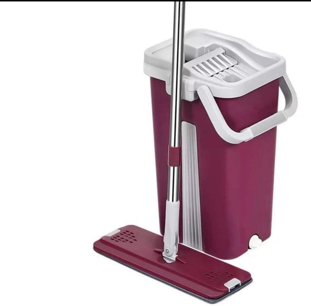 Seau Essoreur Ménage - Très Pratique - Serpillère Microfibre - Automatique