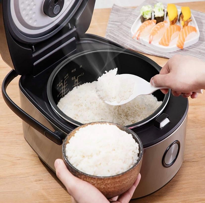 Cuiseur à riz, cuiseur à riz ménager de grande capacité 4L, cuiseur à soupe et à riz multifonction, réservation et conservation de la chaleur, pour 2 à 6 personnes