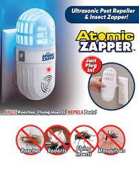 Atomic Zapper Répulsif A Ultrasons Anti Moustiques, Cafards, Mouches Et Rongeurs
