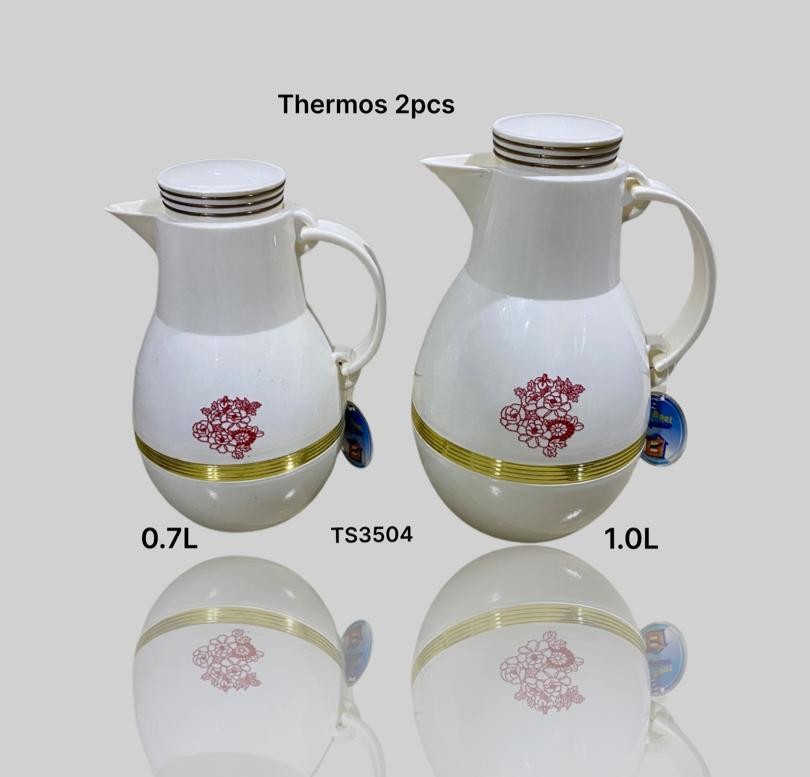 Ensemble de deux thermos Blanc 1 Litre