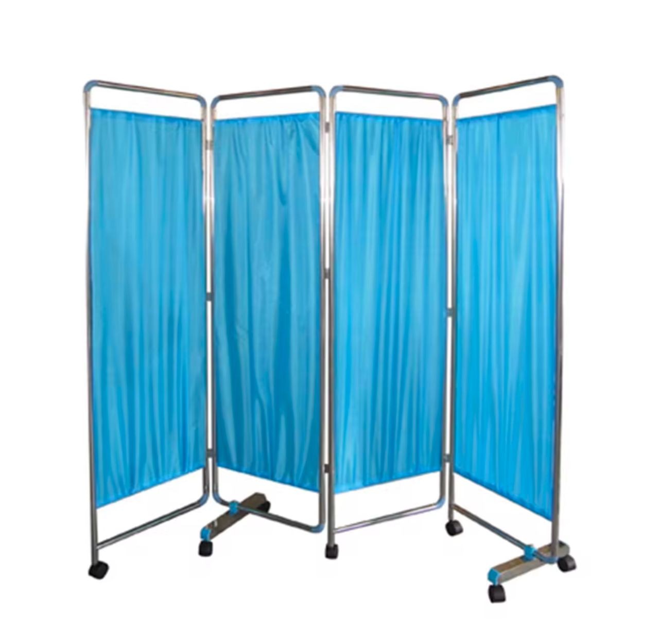 Écrans de séparation de pièce, écran de confidentialité médical Roulant à 4 Panneaux sur roulettes, clôture temporaire d'isolation de pièce Pliable de 180 cm de Haut pour Clinique/Salle/Salle d'exam