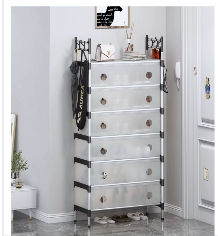 Meuble de rangement à 7 niveaux pour chaussures – Compact, pratique et élégant