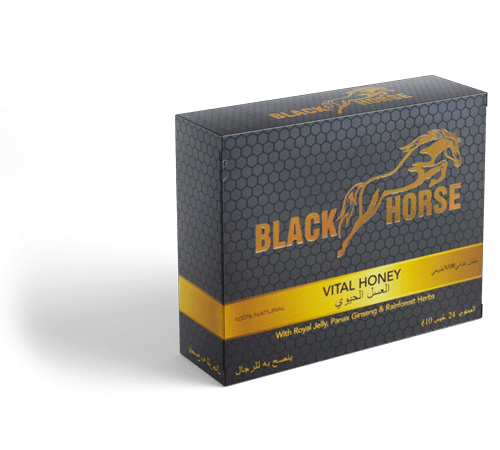 Miel Aphrodisiaque en stick 10g – Black Horse - Boite de 24 Sachets