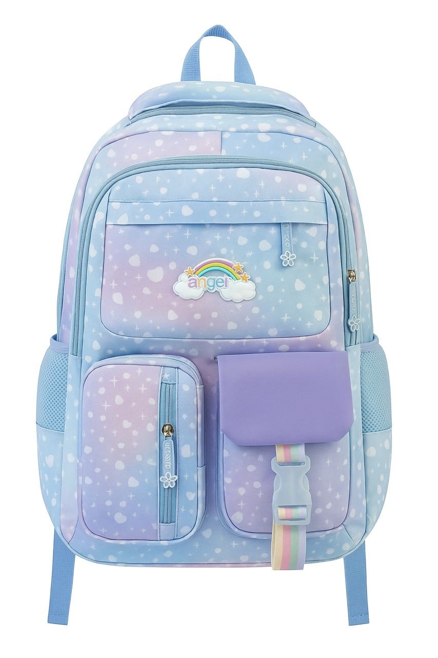 Cartable Fille Primaire, Sac a dos Enfants Fille 40 x 30 x 17 cm, Joli Cartable à Compartiments pour Fille, Enfant, étudiants de L'école élémentaire