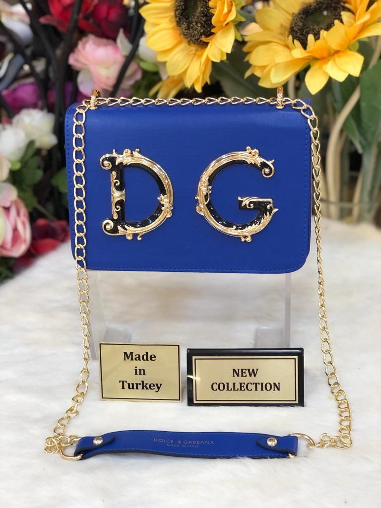 Sac à Main Dolce & Gabbana Lucia Vintage - Forme Hexagonale, Toile Mastic, Anses Jaunes, Occasion
