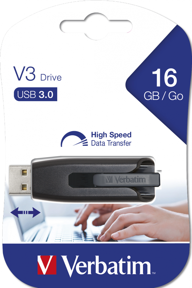 Clé USB 3.0 VERBATIM V3 16Go