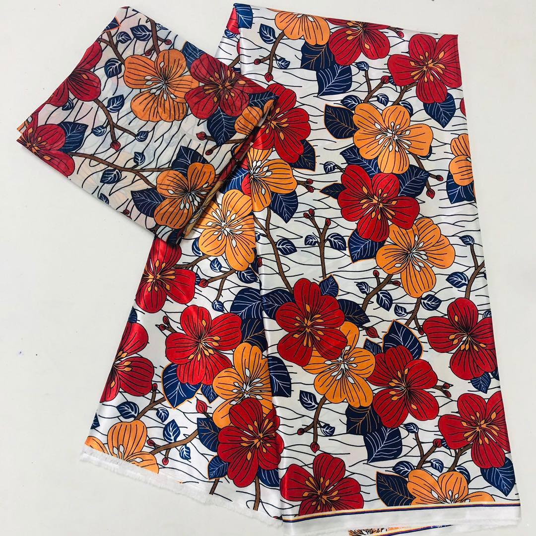 4 Yards Soie + 2 Yards Chiffon Qualité Supérieur