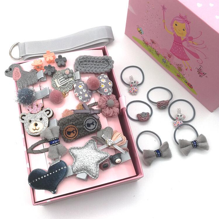 Pinces à cheveux Papillon à métal - 24 pièces pour Filles