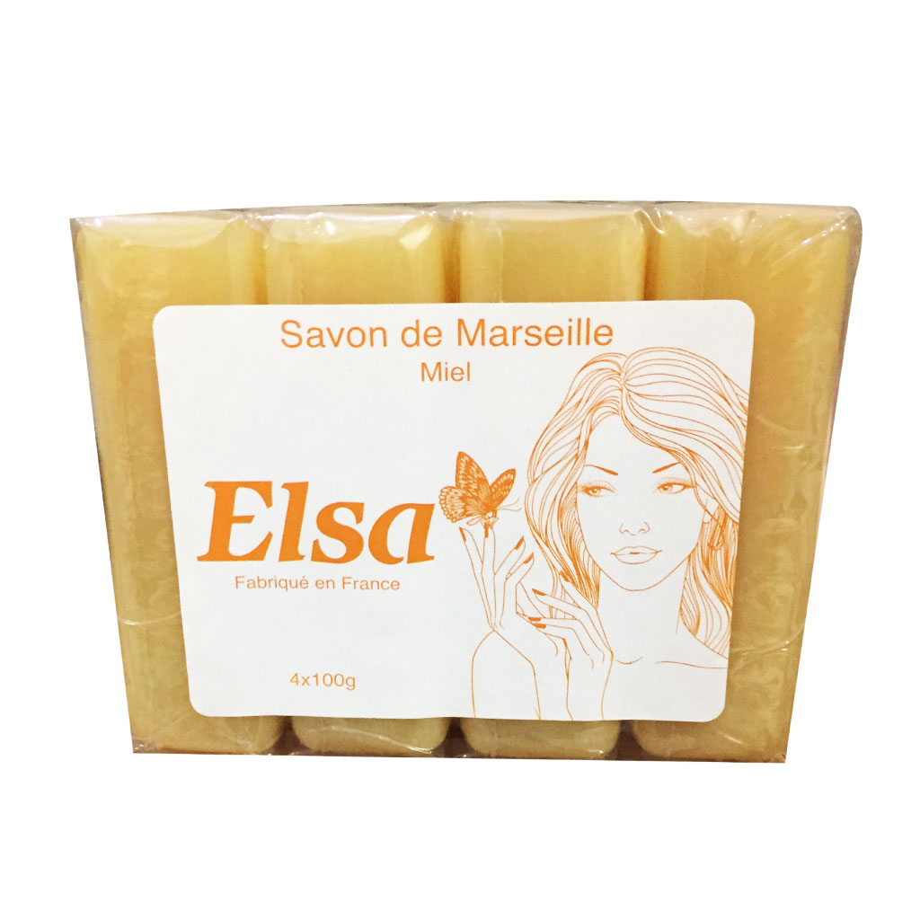 Savon de Marseille au Miel Elsa 4x100g