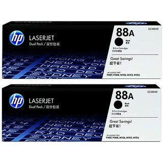 Pack de 2 cartouches toner noir HP 88A (CC388A) LaserJet